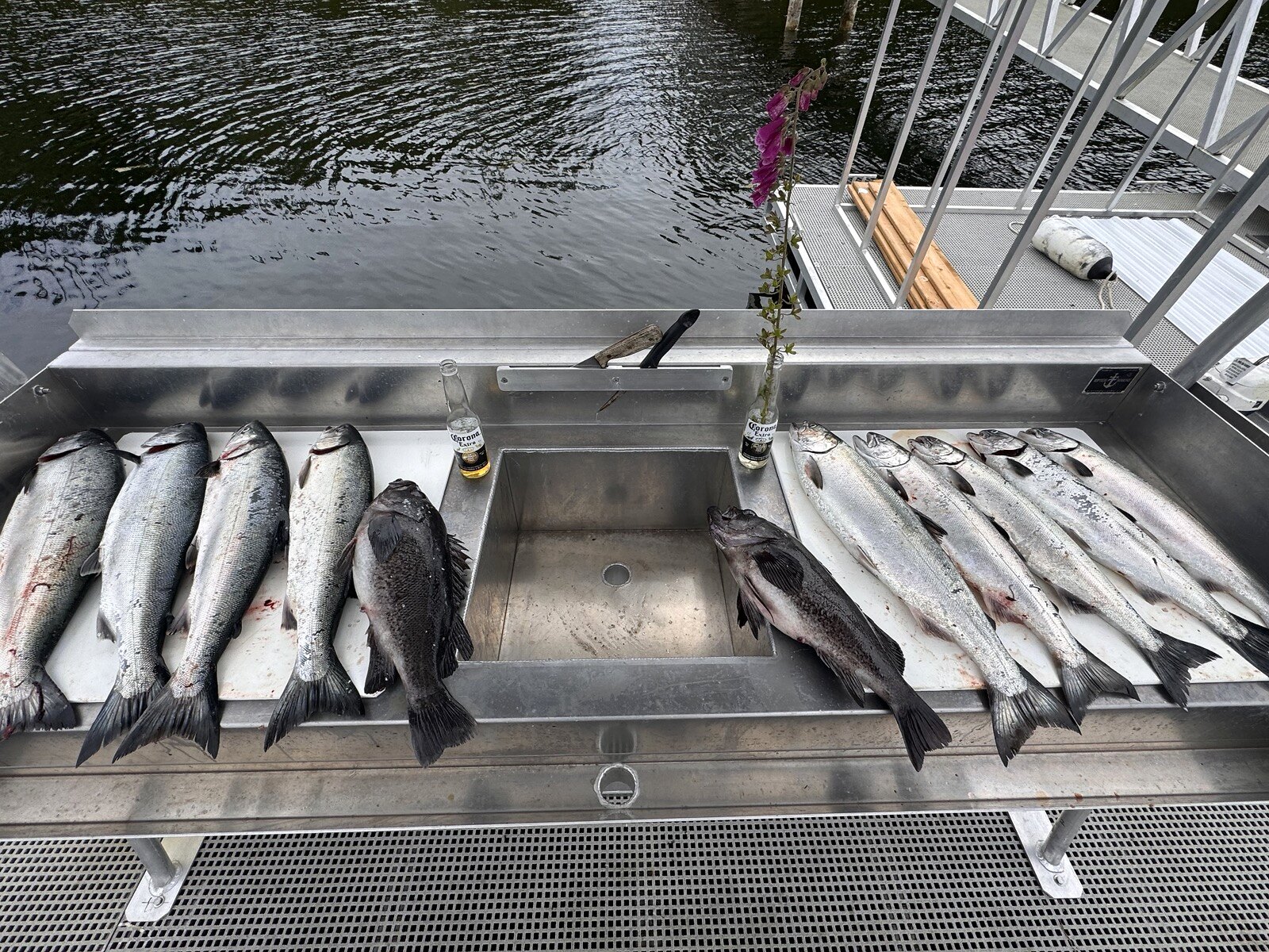 The day’s catch at Broken Island Group Properties